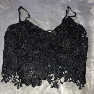 Lace crop top